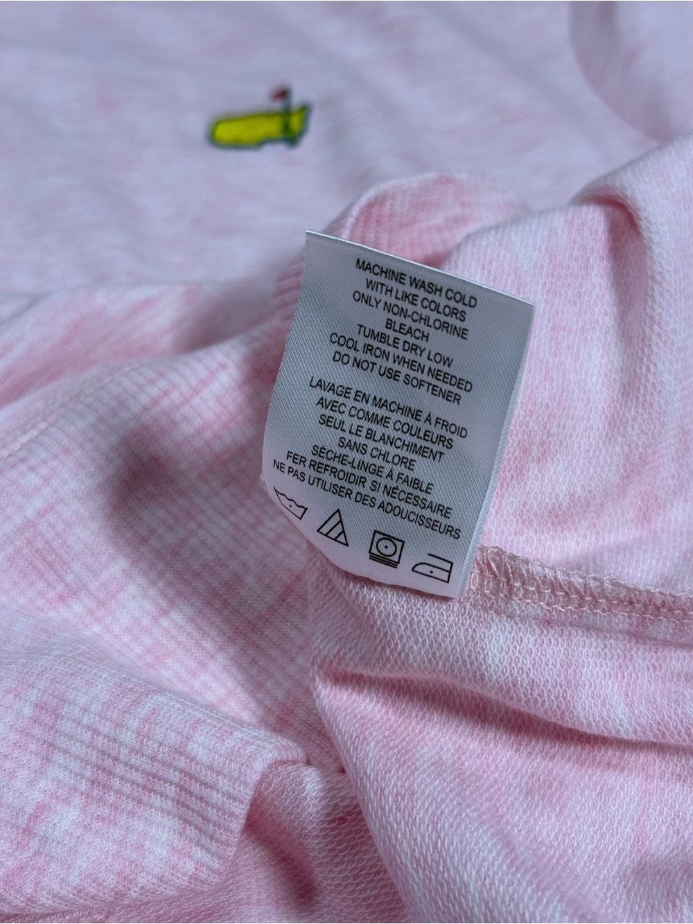 Masters Augusta National Pink Heather Crewneck Pullover Sweatshirt Preppy Small - Picture 7 of 8